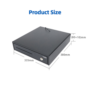 Cajón <span class=keywords><strong>de</strong></span> <span class=keywords><strong>caja</strong></span> registradora POS <span class=keywords><strong>de</strong></span> 335mm <span class=keywords><strong>de</strong></span> ancho YHDAA, 4 bandejas <span class=keywords><strong>de</strong></span> billetes ajustables y 8 bandejas <span class=keywords><strong>de</strong></span> monedas extraíbles, interfaz RJ11 para sistema POS - Product Image 6