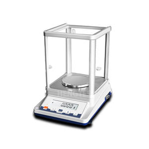 Elektronische Waage mit zwei Displays, 0,004 g, 110 g Kapazität, Aluminiumgehäuse, Laborwaage JA103P, interne Kalibrierung, 3 Sekunden stabil - Product Image 1