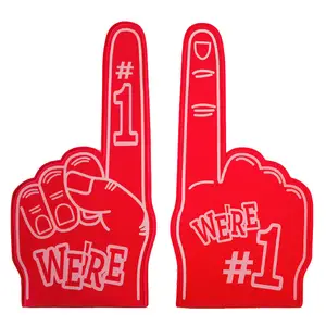 Foam Finger Universal Large Foam Hand Sports Cheerleading Props Sports Favors Cheering Palm Party Props Number 1 Foam Fan Finger