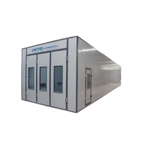 Cabine de peinture Shandong Longxiang avec chauffage diesel et éclairage LED pour bus et camions, dimensions extérieures 15m