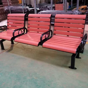 2024 Novo produto WPC Banco ao ar livre (cadeira), banco de jardim de madeira de plástico