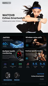 Remax WATCH9 programmabile braccialetto Smart braccialetto Fitness tracker per uomo - Product Image 4