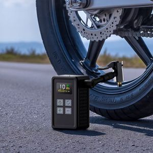 Pompe à vélo électrique antichoc Compresseur d'air portable robuste pour gonfleur d'air hors route et VTT - Product Image 1