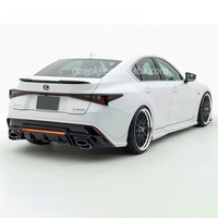 Kit carrosserie WALD en fibre de carbone pour Lexus IS300 IS350 IS500 2021 : lèvre avant, aileron arrière, diffuseur
