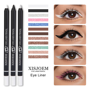 Crayon Eyeliner Mat Végétalien Longue Tenue à Faible MOQ, 12 Couleurs Disponibles, Stylo Fard à Paupières Scintillant Hydratant Cosmétique - Product Image 2