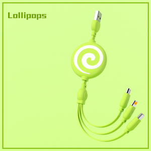 Sucettes mignon 2A câble rapide <span class=keywords><strong>Smartphone</strong></span> 3 en 1 câble USB rétractable - Product Image 6