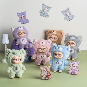 Sleepless Grupipi Insomnia Out of Control Baby Vinyl Plush Blind Box Juego de moda Personaje Colgante Chica Regalo de cumpleaños Adornos - Product Image 5