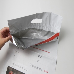 Sac de sécurité gris avec poignée, numéro de série unique et code-barres, enveloppe anti-effraction pour preuves - Product Image 6