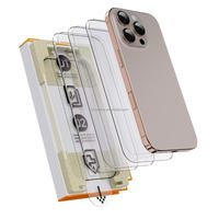 Protection d'écran en verre trempé transparent ultra-fin 2.5D anti-rayures 9H pour iPhone 16 Pro (Stock US)
