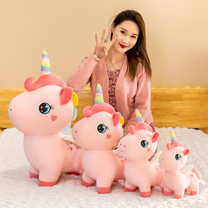 Peluche licorne super douce Kawaii avec rembourrage en coton PP et doublure en maille pour bébé, enfant, coussin de sommeil, poupée - Product Image 4