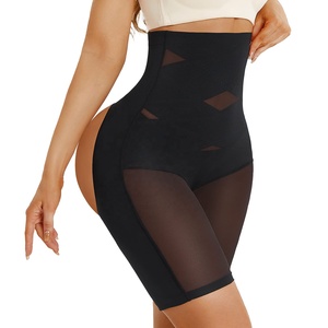 Faja moldeadora de cuerpo de cintura alta para mujer, ropa moldeadora de glúteos con Control de barriga acolchado, <span class=keywords><strong>bragas</strong></span> moldeadoras adelgazantes transpirables - Product Image 1