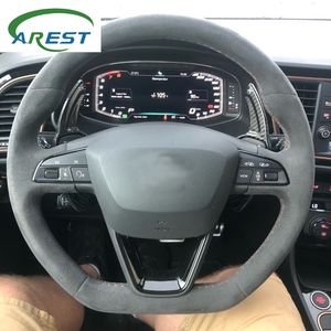 Pagaie de volant en Fiber de carbone, changement de vitesse pour siège Leon SC ST 5F <span class=keywords><strong>FR</strong></span> Cupra Ateca Ibiza 6P alhamburger ra tartaro, Extension 2013 — 2019 - Product Image 6