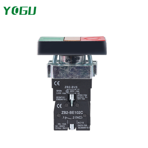 Yogu Kim loại/nhựa N/O + N/C chiếu sáng hai đầu bảng điều khiển nút nhấn chuyển đổi với đèn - Product Image 5