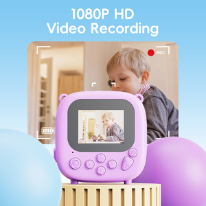 Trung Quốc Nhà máy làm cho trẻ em ngay lập tức in ấn máy ảnh với câu đố trò chơi Silicone 2inch IPS HD 1080p zoom kỹ thuật số Mini Máy ảnh đồ chơi - Product Image 4