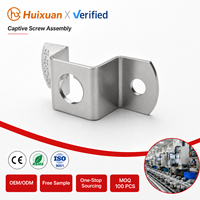 Réceptacle de fixation rapide en acier inoxydable de petite taille 09 avec finition passivée pour quincaillerie de panneau à vis captives