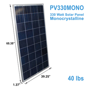 Panel Solar Monocristalino PERC Multibanda de 330 Vatios, Paquete de 6, 17.52% de Eficiencia, Tamaño de Celda de 125 mm, Dimensiones de 156.75 mm, 0.2 mm CN - Product Image 3
