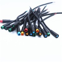 Tahan air PVC tembaga Core 2/3/4/5/6 Pin adaptor kabel Harness optik tampilan Bafang untuk Ebike/suku cadang sepeda motor 1m 220V