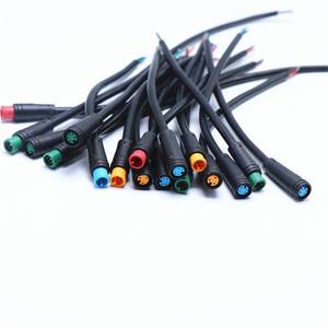 防水聚氯乙烯铜芯<span class=keywords><strong>2</strong></span>/<span class=keywords><strong>3</strong></span>/4/5/6针适配器线束电缆光纤八方显示器，用于Ebike/摩托车零件1m 220V - Product Image 3
