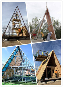 Cabaña Modular <span class=keywords><strong>de</strong></span> Lujo Moderna para Resort, Bungalow Prefabricado, Villa con Techo Triangular <span class=keywords><strong>de</strong></span> <span class=keywords><strong>Madera</strong></span>, Casa Prefabricada con Panel Sándwich, Casa Moderna Prefabricada - Product Image 6