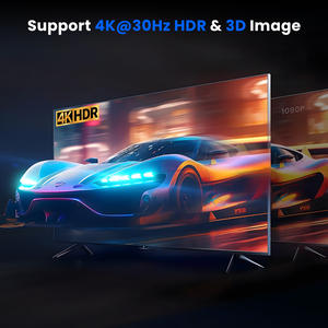 Conmutador HDMI SYONG Premium 4 en 1, 4K30Hz, HDMI 1.4, HDCP1.3, <span class=keywords><strong>HDR</strong></span>, 3D, Dolby Vision, con Control Remoto IR, para TV LED, PS4, PC, Monitor, Laptop - Product Image 5