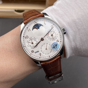 Montre mécanique de luxe pour homme, phase de lune, calendrier perpétuel, multifonctionnelle et complexe, vente en gros d'usine. - Product Image 4
