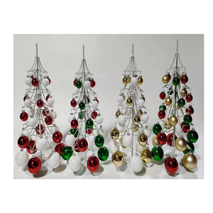 Vente directe d'usine Yiwu, norme CE, tour <span class=keywords><strong>de</strong></span> boules <span class=keywords><strong>de</strong></span> Noël en plastique <span class=keywords><strong>de</strong></span> 38 cm, <span class=keywords><strong>arbre</strong></span> <span class=keywords><strong>de</strong></span> Noël MTSLQ-09F24022, rond - Product Image 1