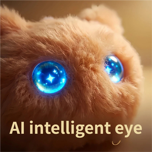 Pocket AI Plush Robot Toy Smart Voice Interactive Companion with Expressive LCD Eyes Multilingual Chat Emotional Support Gift - Product Image 4