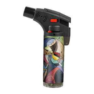 Nuevo TECHNO ODM OEM logotipo personalizado barato al por mayor gran llama sin llama electrónica portátil antorcha encendedor con imágenes lindas - Product Image 2