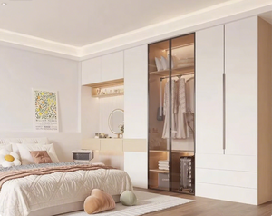 Ensemble de meubles de chambre à coucher modernes sur mesure Santopova avec dressing - Product Image 2