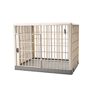Promotion : Nouvelle <span class=keywords><strong>cage</strong></span> pour animaux de petite et moyenne taille, en résine plastique, anti-rouille, avec couvercle, maison pour chien avec roues, <span class=keywords><strong>cage</strong></span> de transport pour animaux de compagnie - Product Image 1