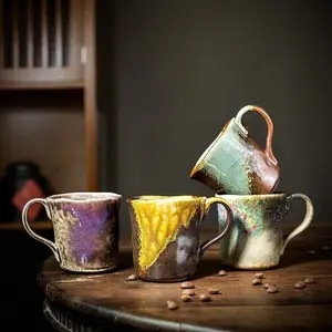2024 도자기 디자인 커피 수프 머그 컵 전체 용기 대량 판매 톤 세라믹 차 컵
