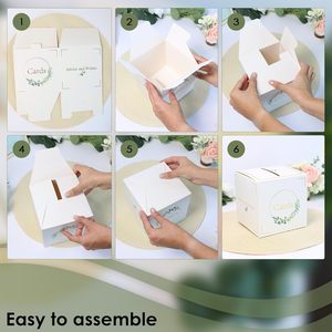Livre d'or personnalisé à couverture rigide pour mariage, réception ou enterrement, avec coins photo autocollants <span class=keywords><strong>et</strong></span> ensemble de 50 cartes - Product Image 6