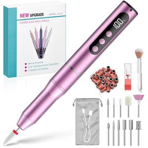 Chuyên Nghiệp Nhôm Chải Động Cơ 35000Rpm Xách Tay Không Dây Bút Hình Dạng Nail Khoan <span class=keywords><strong>Set</strong></span> Với Kit Cho Móng Chân Làm Móng Tay - Product Image 1