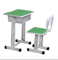 Meubles de classe scolaire de haute qualité, bureau en métal réglable en hauteur, bureau portable pour élèves du primaire