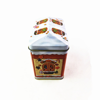 Boîte à biscuits en forme de triangle, de qualité alimentaire, imprimée, boîte à biscuits, contenants, boîte en étain personnalisée, boîtes cadeaux en gros