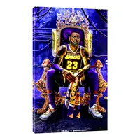 Sport Basketball Star Lakers Lebron James King opere d'arte Decor soggiorno camera da letto Home Wall Art poster immagini quadri su tela
