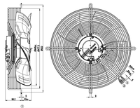 Ventilateur de refroidissement Allemagne Fan S3G450-LC28-52 S3G450-LL03-H1 S3G450-LL03-H4 S3G450-LL03-H7 S3G450-LL03-M1 S3G450-LL07-M1