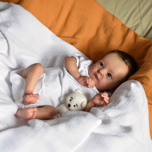 Poupées reborn en vinyle miniatures Lifereborn de 16 pouces (40 cm), bébés reborn en <span class=keywords><strong>silicone</strong></span>, nouveau-né avec cheveux peints à la main - Product Image 4
