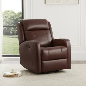 DOSER Übergangsmodell Bestseller Verstellbarer Komfortabler Leder-Elektrischer Relaxsessel mit Holzrahmen Metallbeinen Drehfunktion - Product Image 4