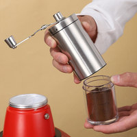 Moulin à café manuel avec logo personnalisé, boîte cadeau, cafetière moka avec réchaud, ensemble de cafetière à filtre, ensemble de cafetière, ensemble de machine à café