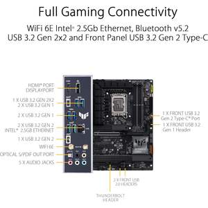 Carte mère gaming TUF Gaming Z790 Plus Wifi LGA 1700 ATX DDR5 PCIe 5.0 - Product Image 6