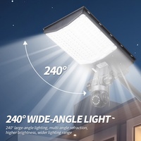 Cámaras de Seguridad CCTV Inalámbricas IP PTZ 4G Wifi de 10K HD con 4 Lentes, 1100000lm 6000W IP66, Lámpara Solar para Jardín y Calle