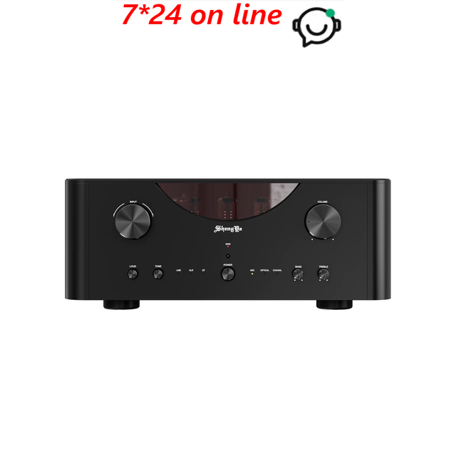Shengya A-25SE Hybrid Tube & Solid-State Integrated Amplifier Hi-Fi Audiophile Stereo Amp with Tube Preamp Stage