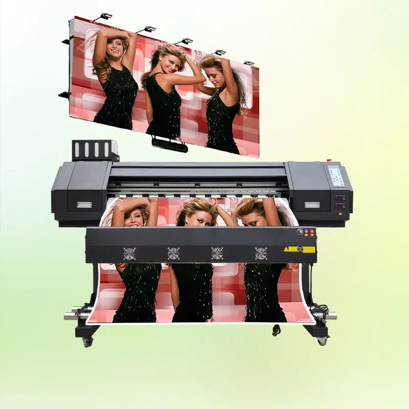 Eco Oplosmiddel Breed Formaat Imprimante Vinyle Muurschildering Behang Reliëf 3d Hd 1M Canvas Printer
