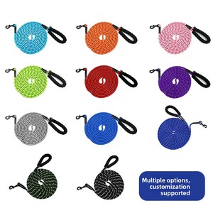 <span class=keywords><strong>Correa</strong></span> de Entrenamiento <span class=keywords><strong>Extensible</strong></span> para Perros y Gatos, de Nailon Resistente, con Rayas Reflectantes, Multicolor, No Retráctil, para Pasear - Product Image 3