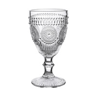 Vente en gros de gobelets à vin et à eau champagne ambré vintage pour fête de mariage gobelets en verre coloré