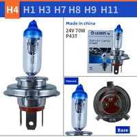 Ampoule de remplacement pour phare de voiture en verre de quartz de haute qualité, 55W, faisceau puissant, 12V, super blanc, 6000LM, 5500K, pour H7 H11