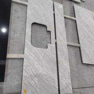 Goldtop ODM thạch anh đánh bóng trắng 6038 Taj Mahal <span class=keywords><strong>Quartz</strong></span> slab cho nhà bếp bàn và phòng tắm vanitytop - Product Image 6