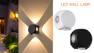 Chất lượng cao ngoài trời lên xuống tường ánh sáng lên xuống sân thượng trang trí ánh sáng đèn ngoài trời tường ánh sáng đèn IP65 - Product Image 2