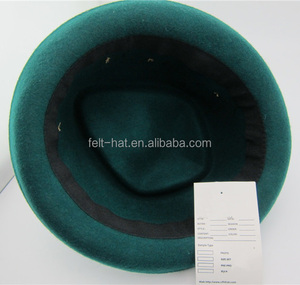 Mode 100% laine feutre noir <span class=keywords><strong>Dent</strong></span> Fedora chapeau - Product Image 6
